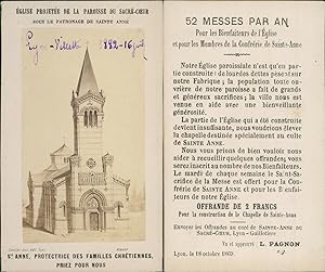 France, Lyon, paroisse du Sacré-coeur, Saint-Anne, d'après dessin