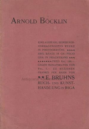 Bild des Verkufers fr Arnold Bcklin.,Eine Auswahl seiner hervorragendsten Werke in Photogravre., zum Verkauf von Antiquariat Kastanienhof