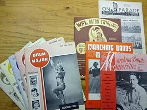 10 Magazines - all 8.5 x 11.0 - Drum Major Magazine - (1957 - 1959) - Marching Bands and Majorett...