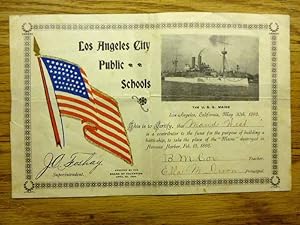 USS Maine - Los Angeles City Public Schools - 1898
