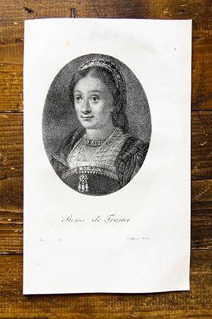 Immagine del venditore per Lithographie-Portrt von Motte. Renee de France. venduto da Antiquariat Thomas Rezek
