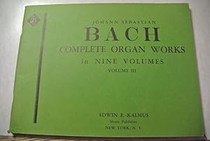 Seller image for Complete Organ Works in Nine Volumes. Vol. 3. for sale by Antiquariat Bookfarm