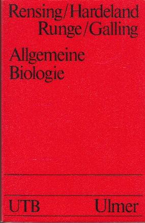 Bild des Verkufers fr Allgemeine Biologie. Eine Einfhrung fr Biologen und Mediziner. zum Verkauf von Buchversand Joachim Neumann