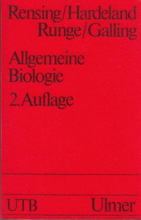 Bild des Verkufers fr Allgemeine Biologie. Eine Einfhrung fr Biologen und Mediziner. zum Verkauf von Buchversand Joachim Neumann