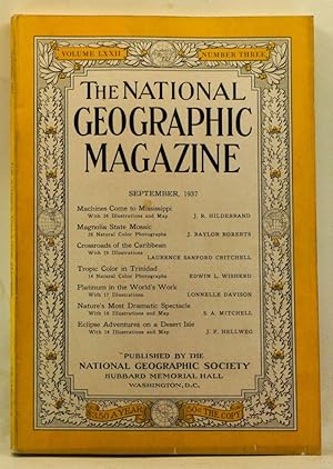 Imagen del vendedor de The National Geographic Magazine, Volume 72, Number 3 (September 1937) a la venta por Cat's Cradle Books