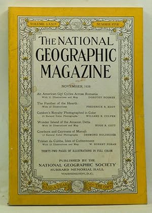 Imagen del vendedor de The National Geographic Magazine, Volume 74, Number 5 (November 1938) a la venta por Cat's Cradle Books