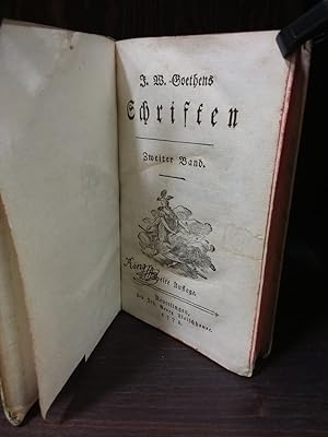 Bild des Verkufers fr J. W. Goethens Schriften 2 Band. zum Verkauf von Kepler-Buchversand Huong Bach