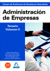 Cuerpo de Profesores de Enseñanza Secundaria. Administración de Empresas. Temario. Volumen 2