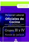 Oficial de Cocina (1ª y 2ª) Personal Laboral de la Xunta de Galicia Grupos 3 y Iv. Temario y Test