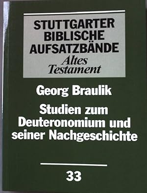 Imagen del vendedor de Studien zum Deuteronomium und seiner Nachgeschichte. Stuttgarter biblische Aufsatzbnde ; 33 a la venta por books4less (Versandantiquariat Petra Gros GmbH & Co. KG)