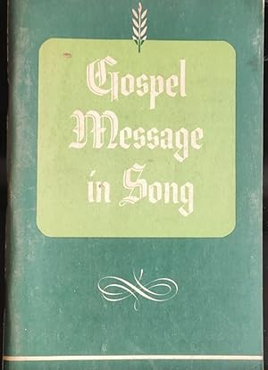 Seller image for Gospel Message in Song for sale by Shore Books