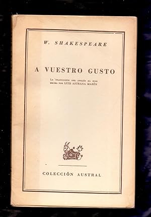 Seller image for A VUESTRO GUSTO for sale by Libreria 7 Soles