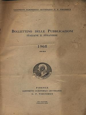 Bollettino delle pubblicazioni italiane e straniere 1968
