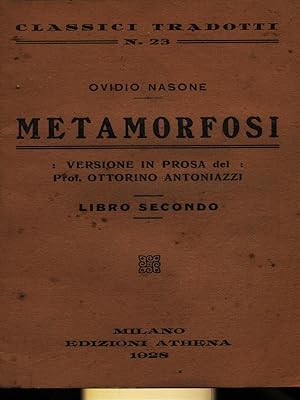 Bild des Verkufers fr Metamorfosi Libro secondo zum Verkauf von Librodifaccia
