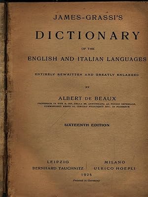 Seller image for Dizionario italiano inglese e inglese italiano for sale by Librodifaccia