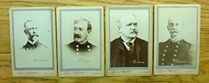 Image du vendeur pour 4 Cabinet Cards - Winfield Scott Schley - William Thomas Sampson - Charles Dwight Sigsbee - John David Long - all about very early 1900's mis en vente par JDBFamily