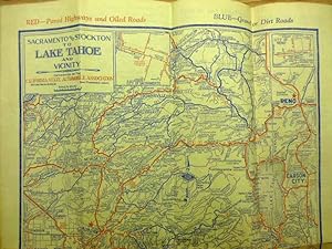 Imagen del vendedor de Old Highway maps - Bay and River Districts - Sacramento and Stockton to Lake Tahoe and Vicinity - 1939 a la venta por JDBFamily
