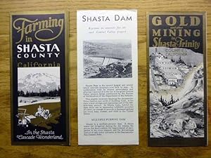 Three item listing - all publicity brochures for Shasta County California - about 1950s