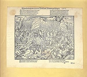 Seller image for UNE GRAVURE sur BOIS de JOST AMMAN [ De 1568 ou 1578 ] ILLUSTRATION de l' " HISTOIRE ROMAINE " de TITE LIVE dans "" TITI LIVII PATAVANI ROMANAE HISTORIAE PRINCIPIS. " Publi  FRANKFURT par J. & S. FEYEREBENDT - PLANCHE LXV for sale by LA FRANCE GALANTE