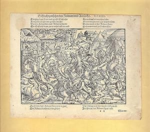 Seller image for UNE GRAVURE sur BOIS de JOST AMMAN [ De 1568 ou 1578 ] ILLUSTRATION de l' " HISTOIRE ROMAINE " de TITE LIVE dans "" TITI LIVII PATAVANI ROMANAE HISTORIAE PRINCIPIS. " Publi  FRANKFURT par J. & S. FEYEREBENDT - PLANCHE XCIIII - ANTIOCHE for sale by LA FRANCE GALANTE