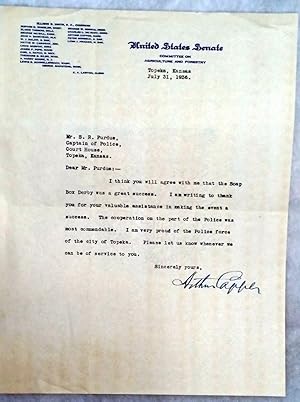 Typed Letter, Signed