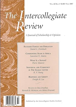 The Intercollegiate Review Volume 42, No. 2 Fall 2007 kk