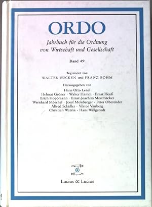 Seller image for Ordo. Jahrbuch fr die Ordnung von Wirtschaft und Gesellschaft. BAND 49. u.a.Die Interdependenz der Ordnungen. uvm. for sale by books4less (Versandantiquariat Petra Gros GmbH & Co. KG)