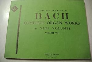 Imagen del vendedor de Complete Organ Works in Nine Volumes. Vol. 7. a la venta por Antiquariat Bookfarm