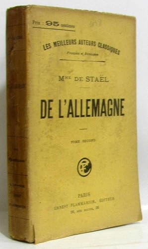 Image du vendeur pour De l'Allemagne tome deux - non coup mis en vente par crealivres