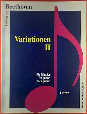 Bild des Verkäufers für Variationen II für Klavier. Urtext. Ludwig van Beethoven. zum Verkauf von biblion2