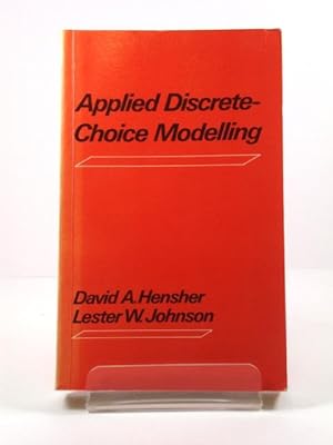 Immagine del venditore per Applied Discrete-Choice Modelling venduto da PsychoBabel & Skoob Books