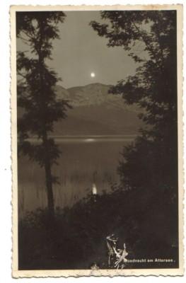Bild des Verkufers fr 7122,Mondnacht am Attersee 1936 zum Verkauf von Versandhandel Lehenbauer