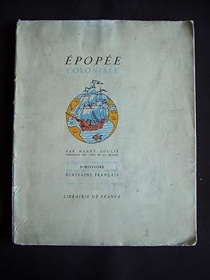 Imagen del vendedor de Epope coloniale a la venta por Librairie Ancienne Zalc