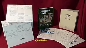 AFFICHES 14-18 ( avec 2 tableaux chronologiques et 11 cartes sous pochette)