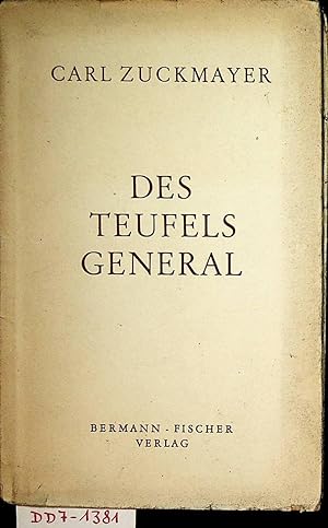 Bild des Verkufers fr Des Teufels General Drama in drei Akten zum Verkauf von ANTIQUARIAT.WIEN Fine Books & Prints