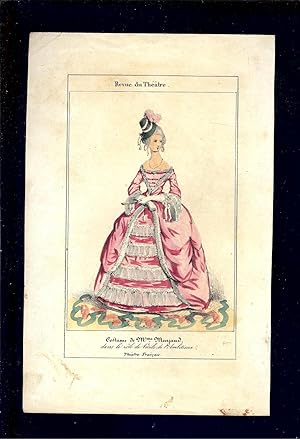 Image du vendeur pour UNE GRAVURE COLORIE  la MAIN Vers 1835 " COSTUMES de L' AMBITIEUX " PIECE de THATRE d'Eugne SCRIBE - COSTUME de Eugene GIRAUD pour Madame MENJAUD .dans le rle de CECILE . EXTRAIT de " REVUE du THATRE , JOURNAL des AUTEURS , des ARTISTES et des GENS du MONDE [ 1834 - 1838 ] mis en vente par LA FRANCE GALANTE