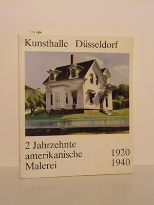 Bild des Verkufers fr 2 Jahrzehnte amerikanische Malerei. 1920 - 1940. Katalog zu den Ausstellungen Stdtische Kunsthalle Dsseldorf 10. Juni - 12. August 1979, Kunsthaus Zrich 23. August bis 28. Oktober 1979, Palais des Beaux-Arts, Brssel 10. November bis 30. Dezember 1979. zum Verkauf von Kunstantiquariat Rolf Brehmer