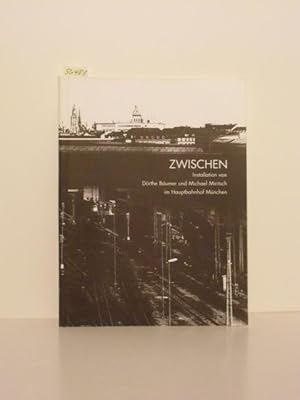 Bild des Verkufers fr Zwischen. Ein Installationsprojekt von Drthe Bumer und Michael Miritsch in der Haupthalle des Hauptbahnhofes Mnchen 12. Oktober bis 7. November 1996. zum Verkauf von Kunstantiquariat Rolf Brehmer