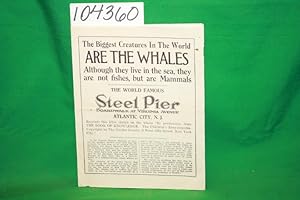 Seller image for Steel Pier Pamphlet on Whale Exhibit, ATLANTIC CITY, NJ for sale by Princeton Antiques Bookshop