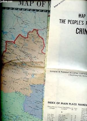 Bild des Verkufers fr MAP OF THE PEOPLE'S REPUBLIC OF CHINA zum Verkauf von Le-Livre