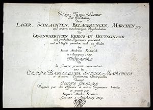 Seller image for Jeziges Kriegs-Theater oder Vorstellung derer Lager, Schlachten, Belagerungen Marchen ." - Titelblatt Titel title page Atlas for sale by Antiquariat Steffen Vlkel GmbH