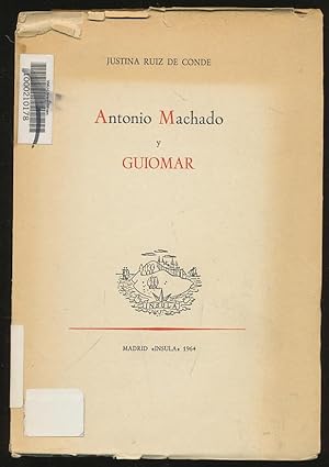 Seller image for Antonio Machado y Guiomar for sale by CorgiPack