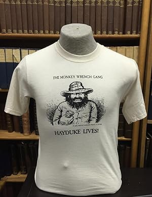 Seller image for Hayduke Lives! T-Shirt - Natural (S); The Monkey Wrench Gang T-Shirt Series for sale by Ken Sanders Rare Books, ABAA