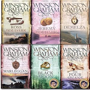 Bild des Verkufers fr POLDARK Historical Fiction Series by Winston Graham PAPERBACK Collection 1-6 zum Verkauf von Lakeside Books