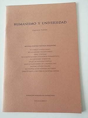 Image du vendeur pour Humanismo y Universidad mis en vente par Perolibros S.L.