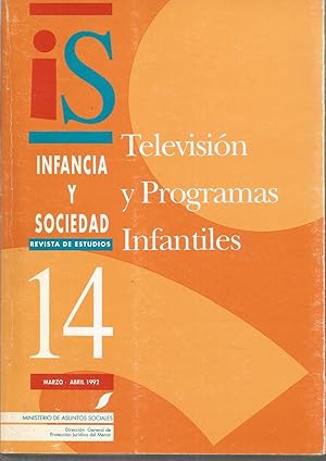 Seller image for TELEVISION Y PROGRAMAS INFANTILES (Infancia y Sociedad Revista de Estudios 14) Marzo Abril 1992 for sale by CALLE 59  Libros