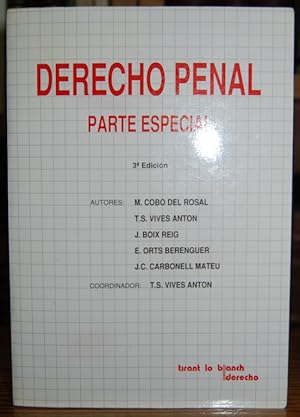 Seller image for DERECHO PENAL. PARTE ESPECIAL for sale by Fbula Libros (Librera Jimnez-Bravo)