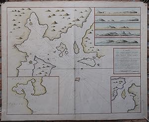 Antique Print-SEA CHART-ORKNEY ISLANDS-SHAPINSAY-GAIRSAY-WYRE-Collins-1693