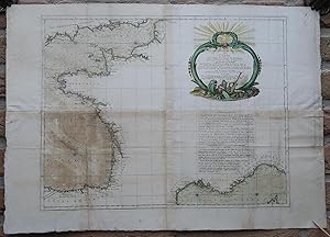 Antique Print-SEA CHART-FRANCE-CHANNEL-ENGLAND-SPAIN-Zannoni-Desnos-1778