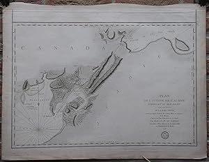 Antique Print-SEA CHART-CANADA-ISHTMUS OF CHIGNECTO-NOVA SCOTIA-Sartine-1779